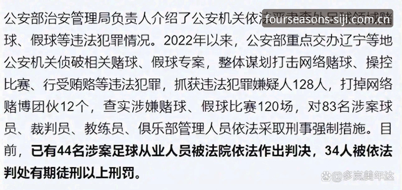 四季官方网站介绍 中国足协第三批禁足名单最新动态:17人终身禁足48人受罚,行业整顿再升级